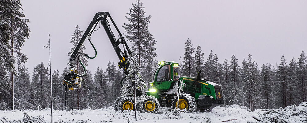 Työvalot metsäkoneisiin