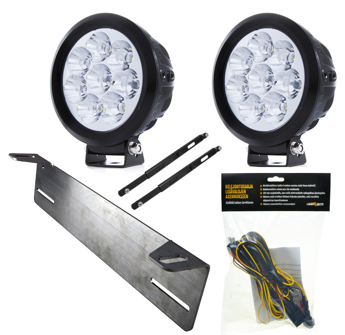 LED Auxiliary light set SAE 80W Lumise.fi webstore