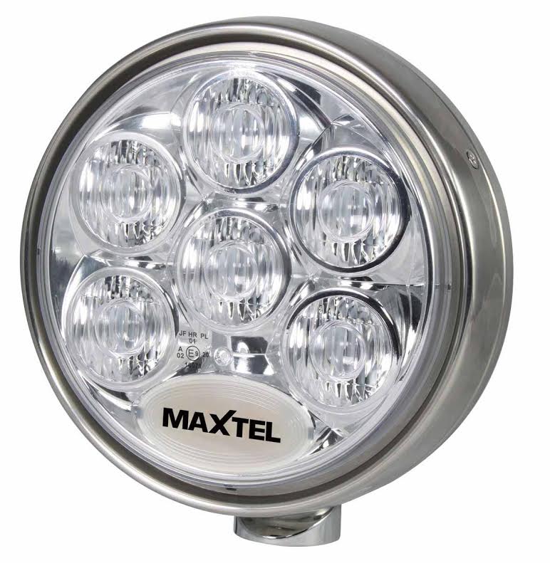LED Auxiliary light 60W Maxtel 9", Stainless steel Lumise.fi webstore