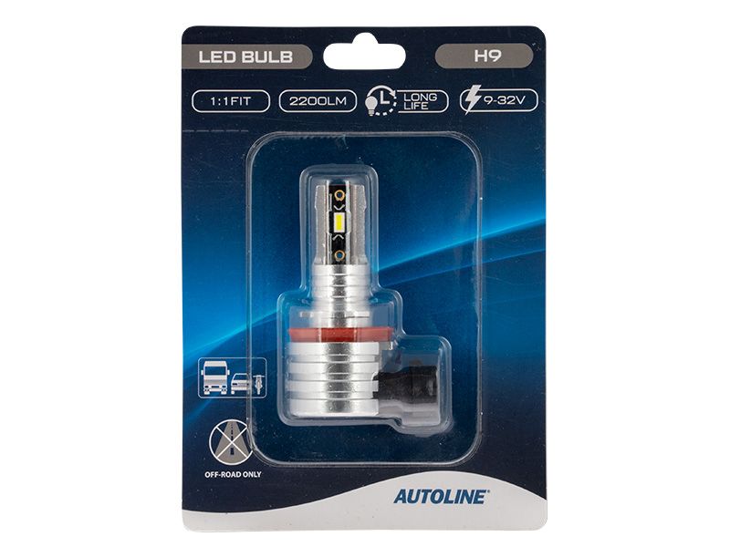 AUTOLINE DIRECT FIT LED-POLTTIMO H9 9-32V 2200LM