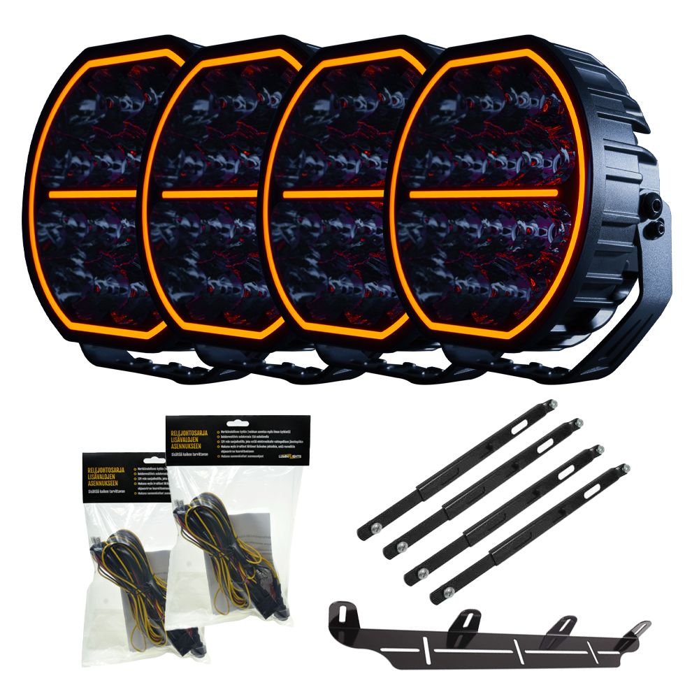 Strands Big Energy V2 (2.0) 9" LED-lisävalopaketti 4-Pack