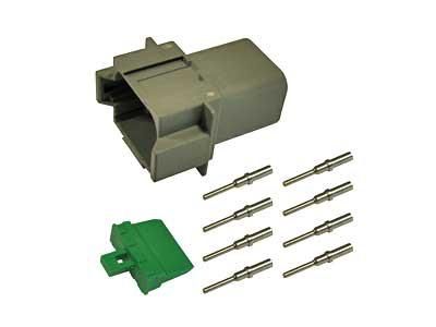 Deutsch DT 8-pin. 0,5 - 1,5mm2 liitinsarja uros/naaras