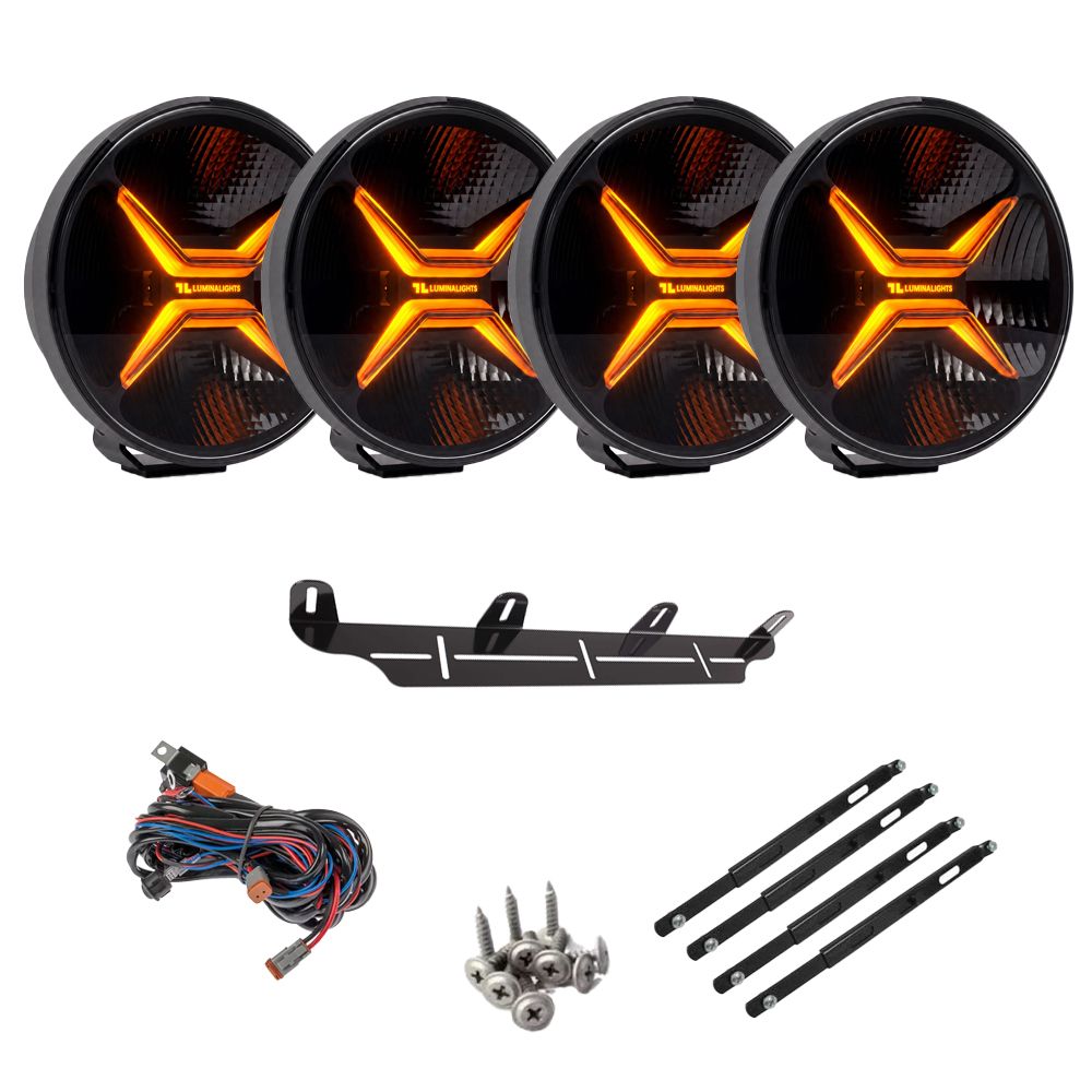 LuminaLights Rebellion MAX 7 LED-lisävalopaketti x4