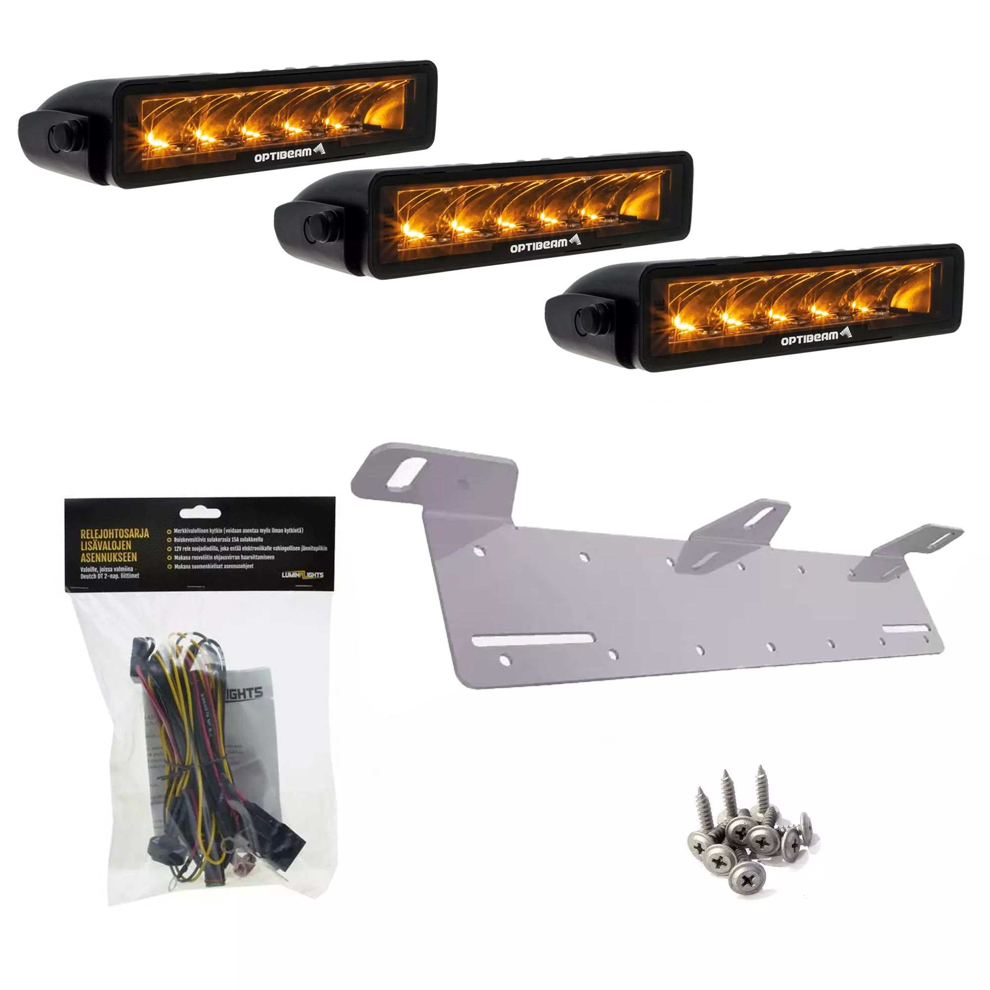 Optibeam Pure 185 X3 LED-lisävalopaketti
