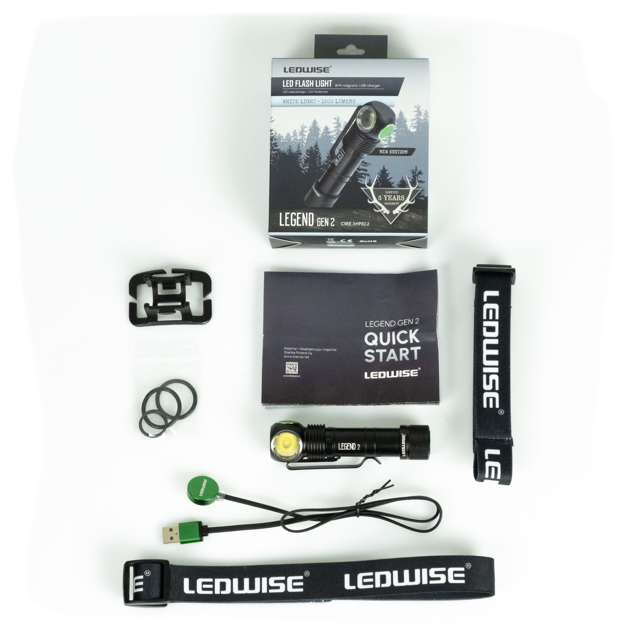 Otsalamppu Ledwise Legend Gen2, white