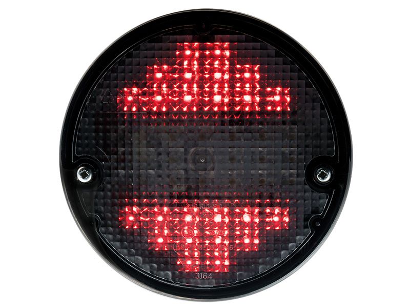 LED-takavalo, tummaoptiikka, 12-24V