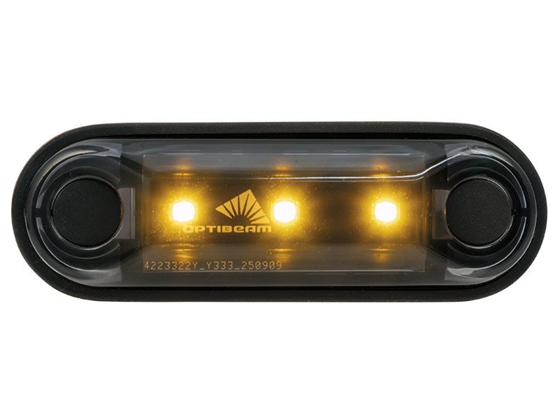 Optibeam Dark Phantom äärivalo keltainen 0,5 m ADR