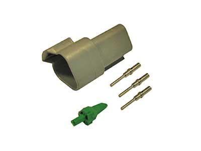Deutsch DT 3-pin. 0,5 - 1,5mm2 liitinsarja uros/naaras