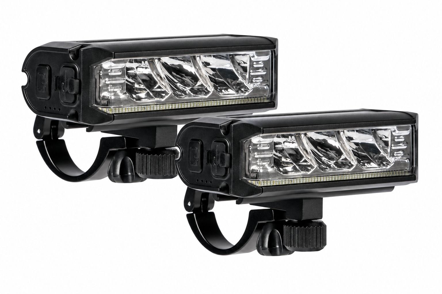 Nitegear Rider 2-pack, LED -polkupyörän etuvalo 1000 lm