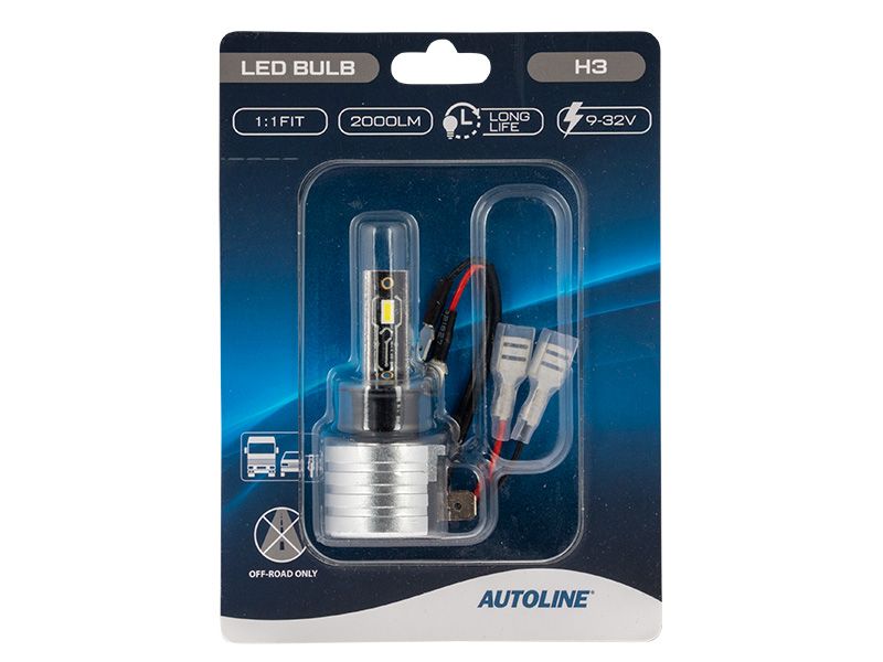 AUTOLINE DIRECT FIT LED-POLTTIMO H3 9-32V 2200LM
