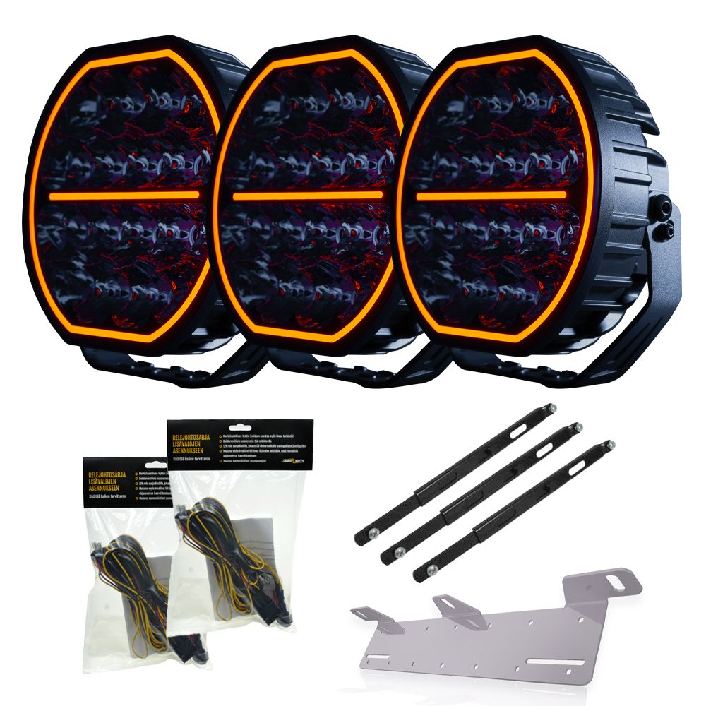 Strands Big Energy V2 (2.0) 9" LED-lisävalopaketti 3-Pack