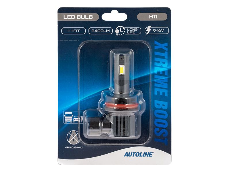 AUTOLINE XTREME BOOST LED-POLTTIMO H11 9-16V 3400LM