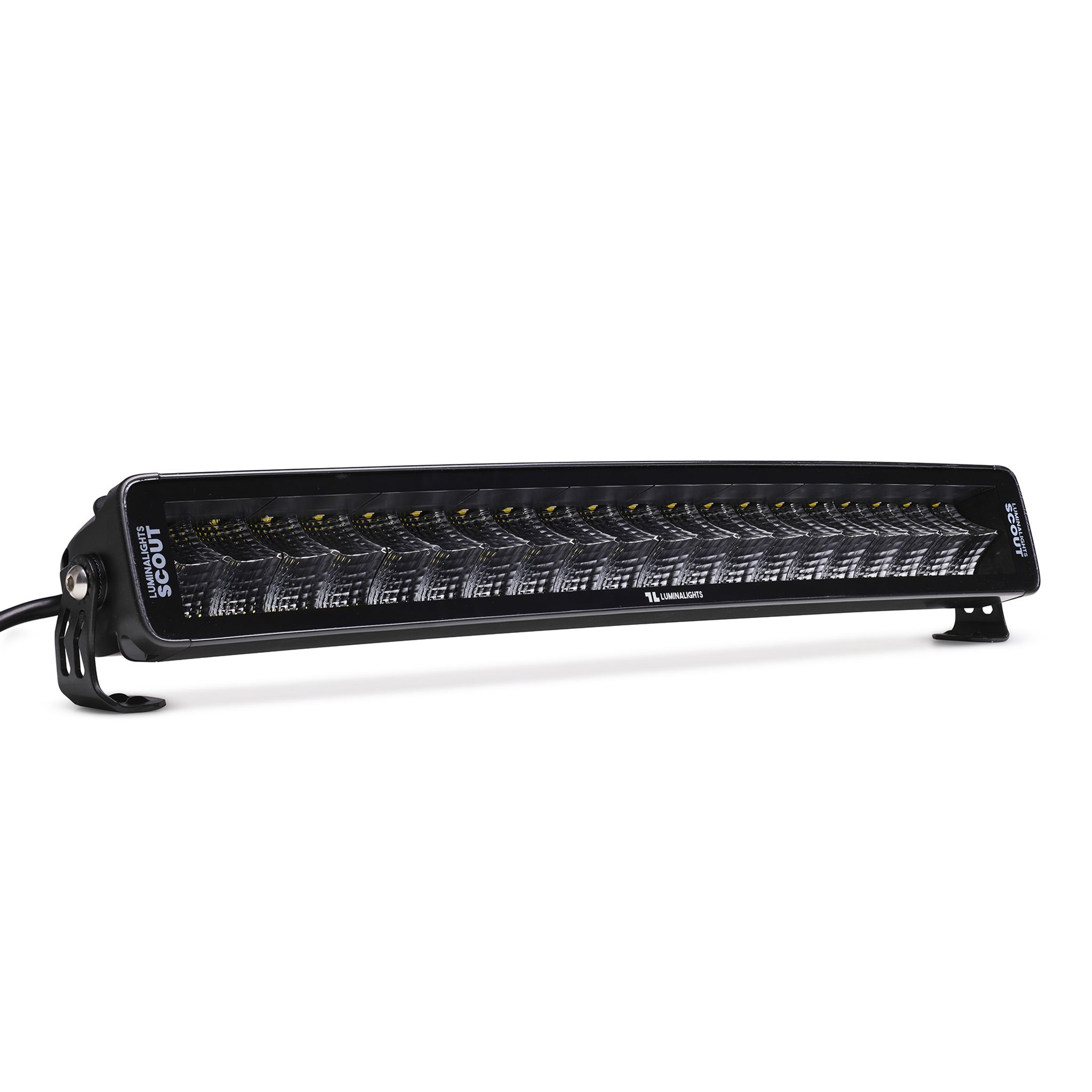 Työvalopaneeli LuminaLights Dark Work Dual 600 Curved LED – 561 mm Flood Beam