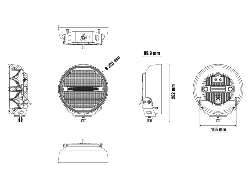 Optibeam Elites 9 Heated LED-lisävalo
