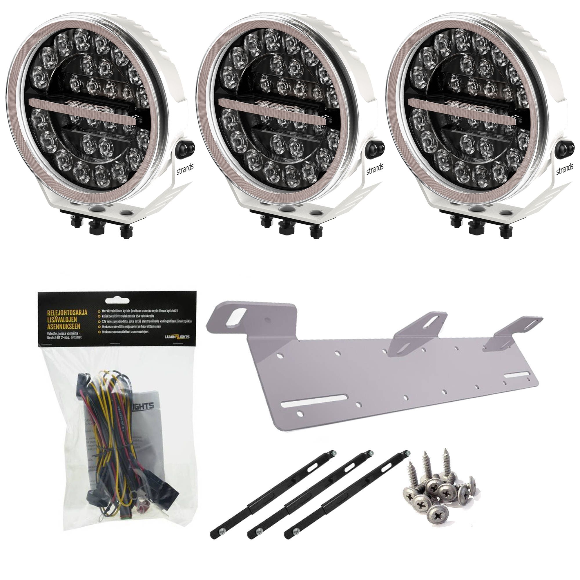 Strands Firefly 9'' valkoinen, x3 paketti