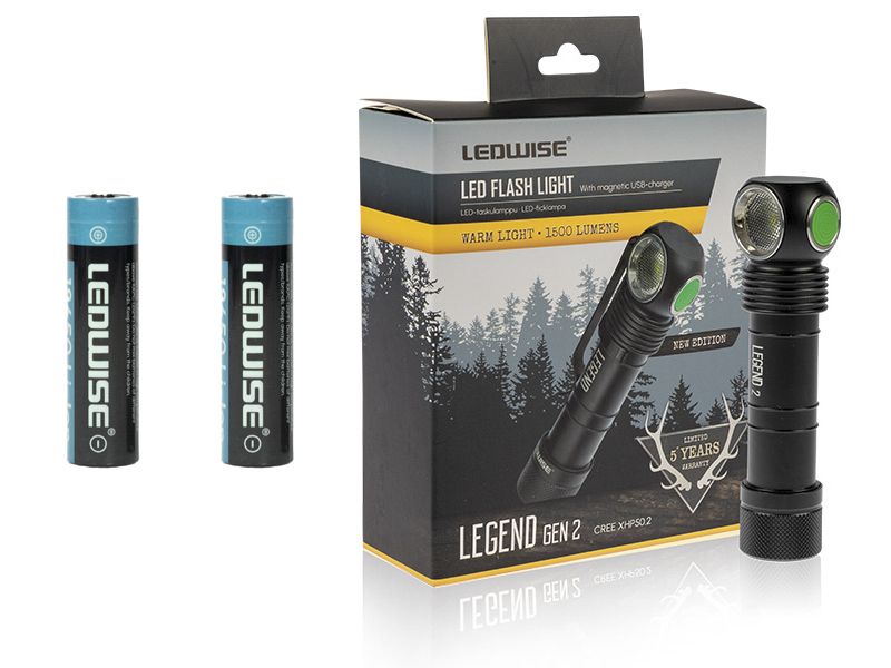 Ledwise Legend Gen2 warm + 2 lisäakkua