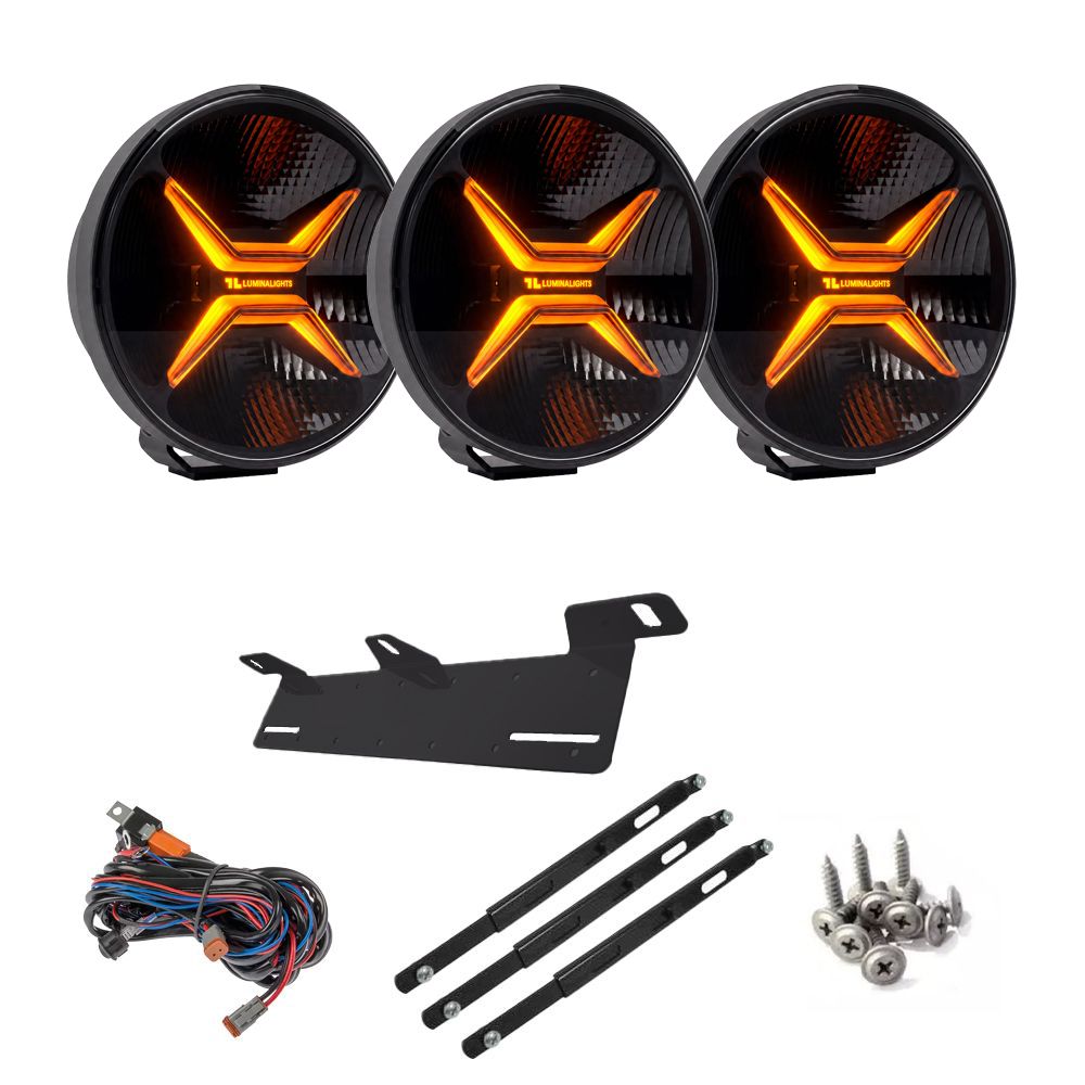 LuminaLights Rebellion MAX 7 LED-lisävalopaketti x3