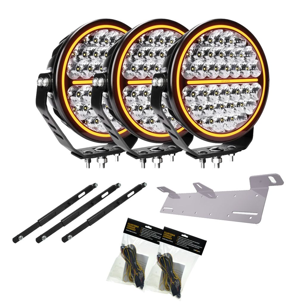 Strands Siberia Night Ranger 9" 3x lisävalopaketti