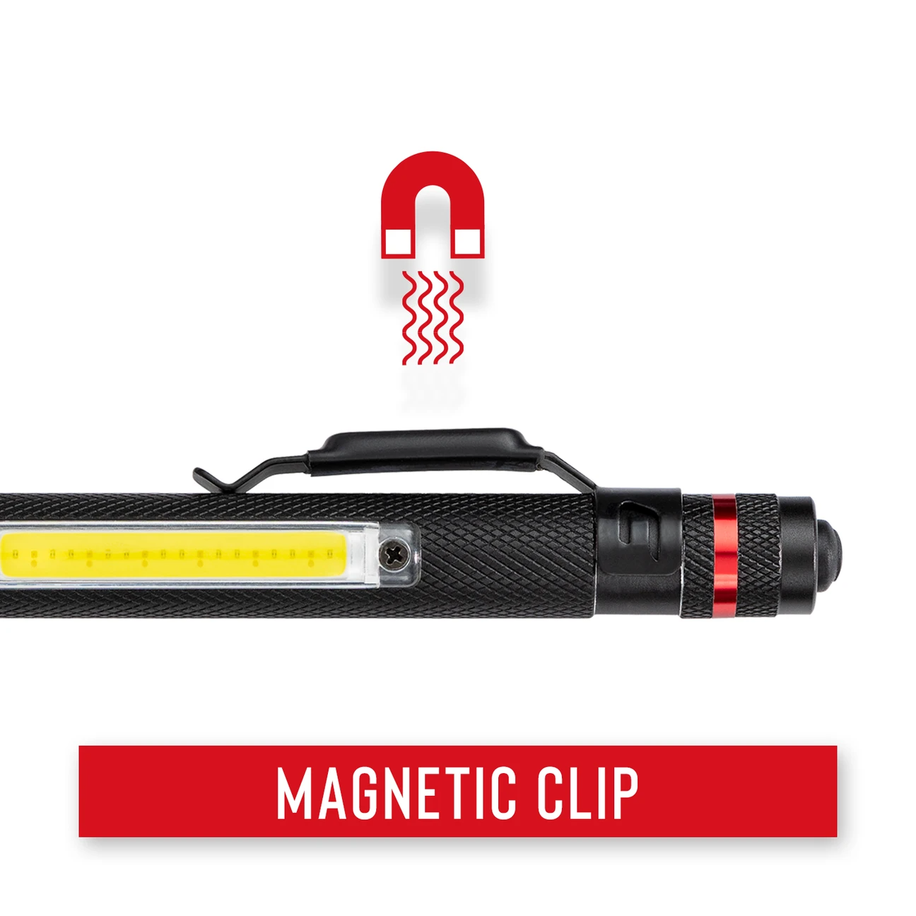 COAST G23 tarkastusvalaisin / Aluevalo magneetilla (120 lumen)