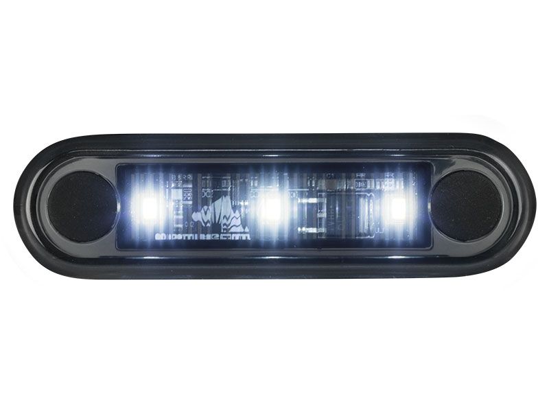 Optibeam Dark Phantom valkoinen äärivalo, uppoasennettava, 0,5 m, ADR