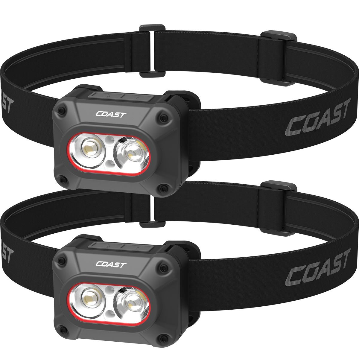 2 kpl Coast FLX10R otsalamppupaketti, 1000 lumen