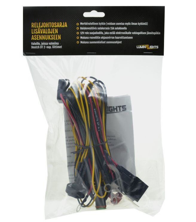Relejohtosarja yhdelle lisävalolle DT3