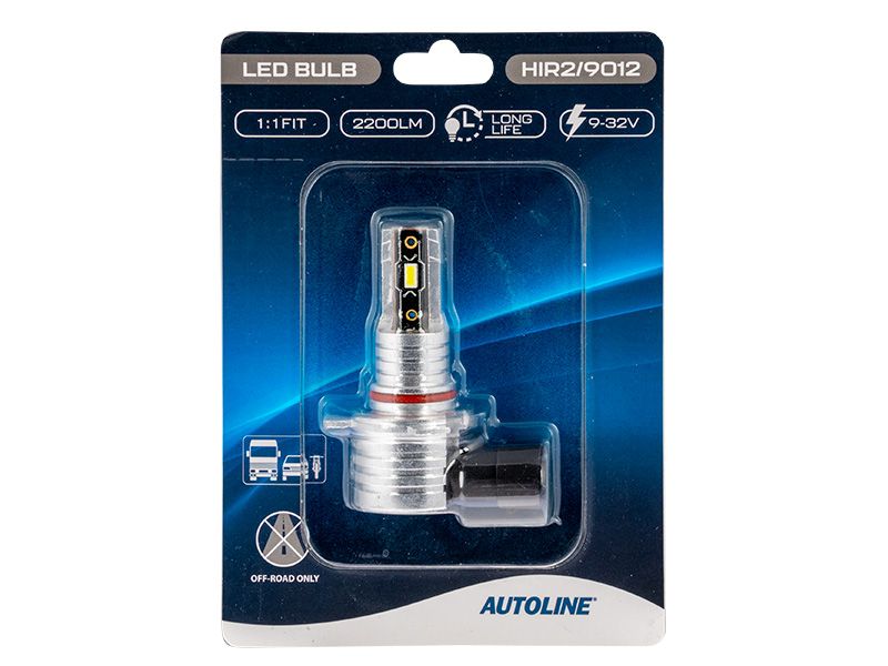 AUTOLINE DIRECT FIT LED-POLTTIMO H1IR2/9012 9-32V 2200LM