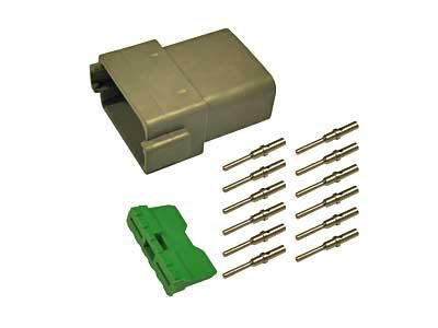 Deutsch DT 12-pin. 0,5 - 1,5mm2 liitinsarja uros/naaras