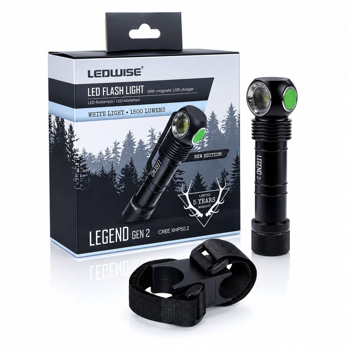 Ledwise Legend Gen2 White pyörävalosetti