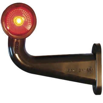 LED-äärivalo, kumivarsi 12/24v 90ast.