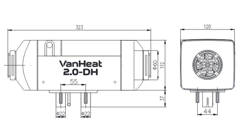 Carbest VanHeat 2.0-DH Diesel ilmalämmitin