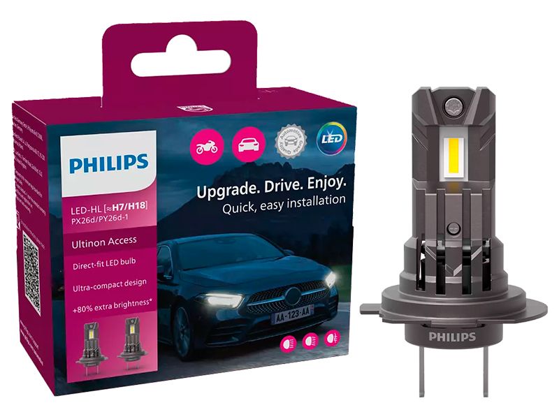 Philips Ultinon Access H7/H18 LED-polttimopari