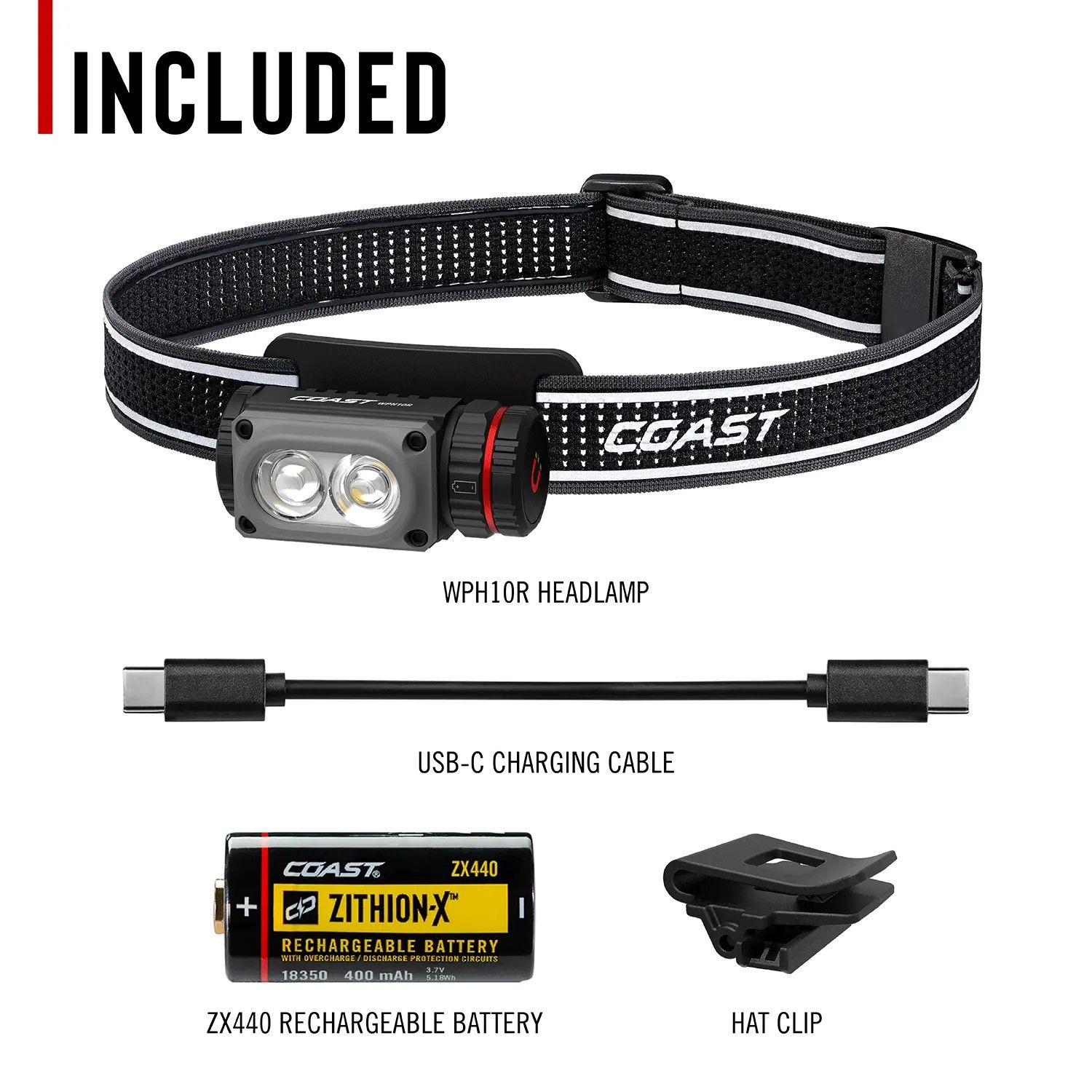 Coast WPH10R otsalamppu 1000 lumenia