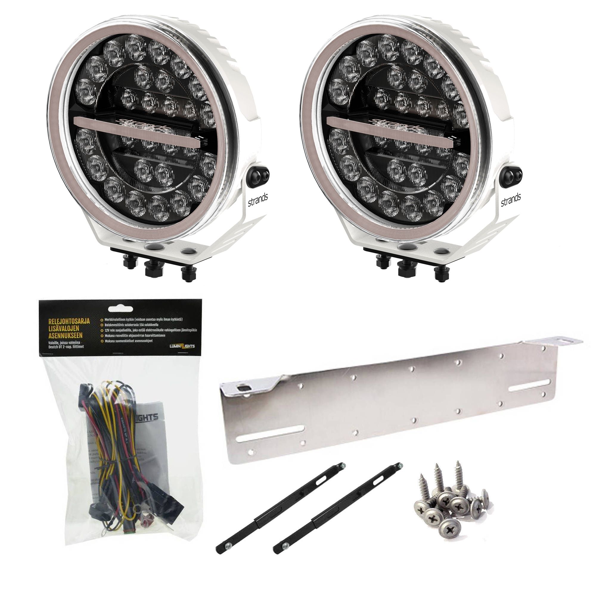 Strands Firefly 9'' valkoinen, x2 paketti