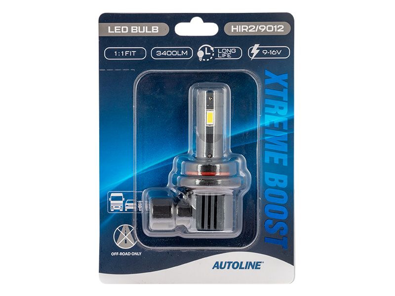 AUTOLINE XTREME BOOST LED-POLTTIMO H1IR2/9012 9-16V 3400LM