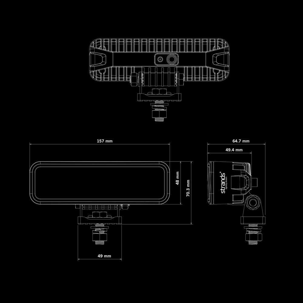 Skylord Exp Duo Warning / Reverse Light 40 W varoitusvalo