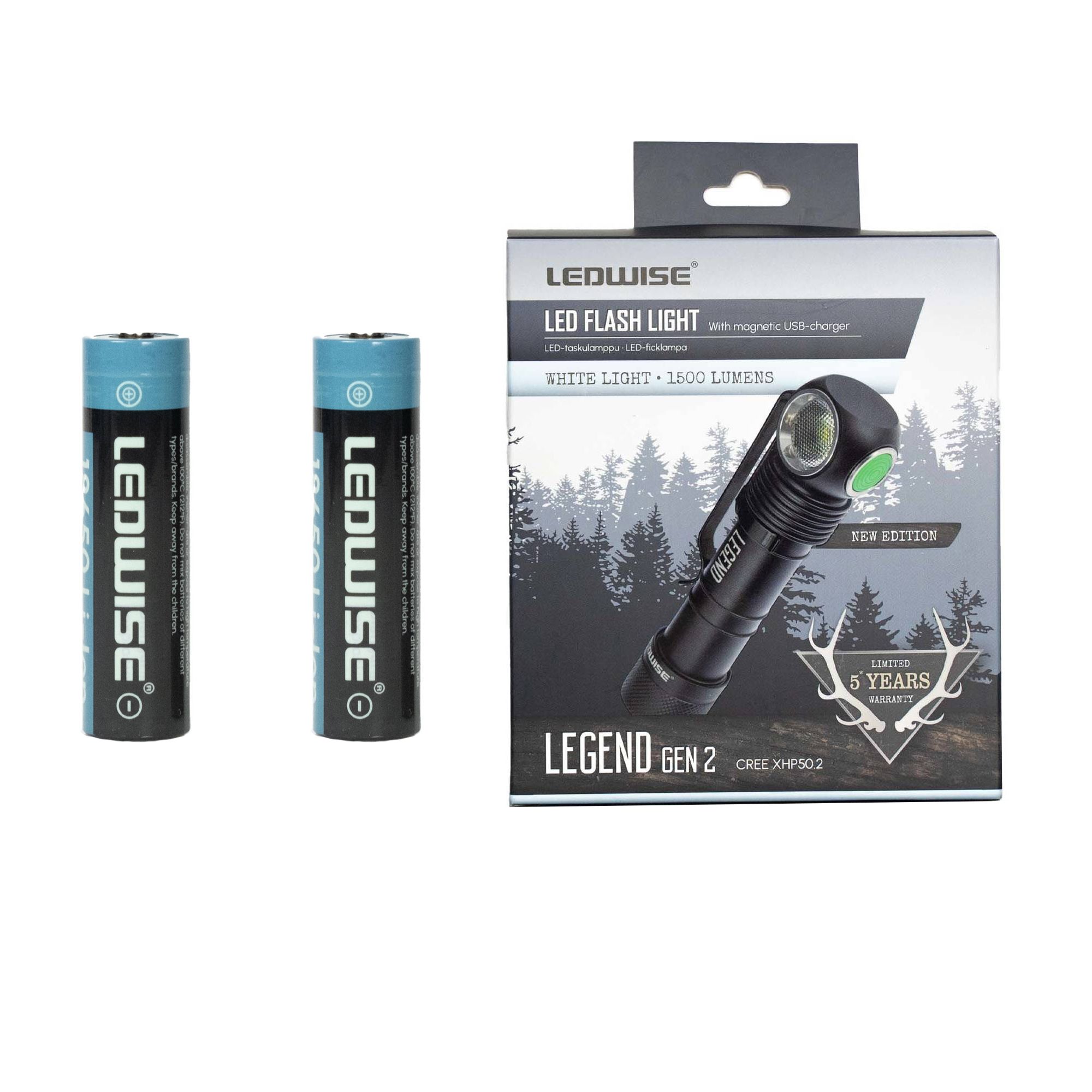 Ledwise Legend Gen2 + 2 lisäakkua