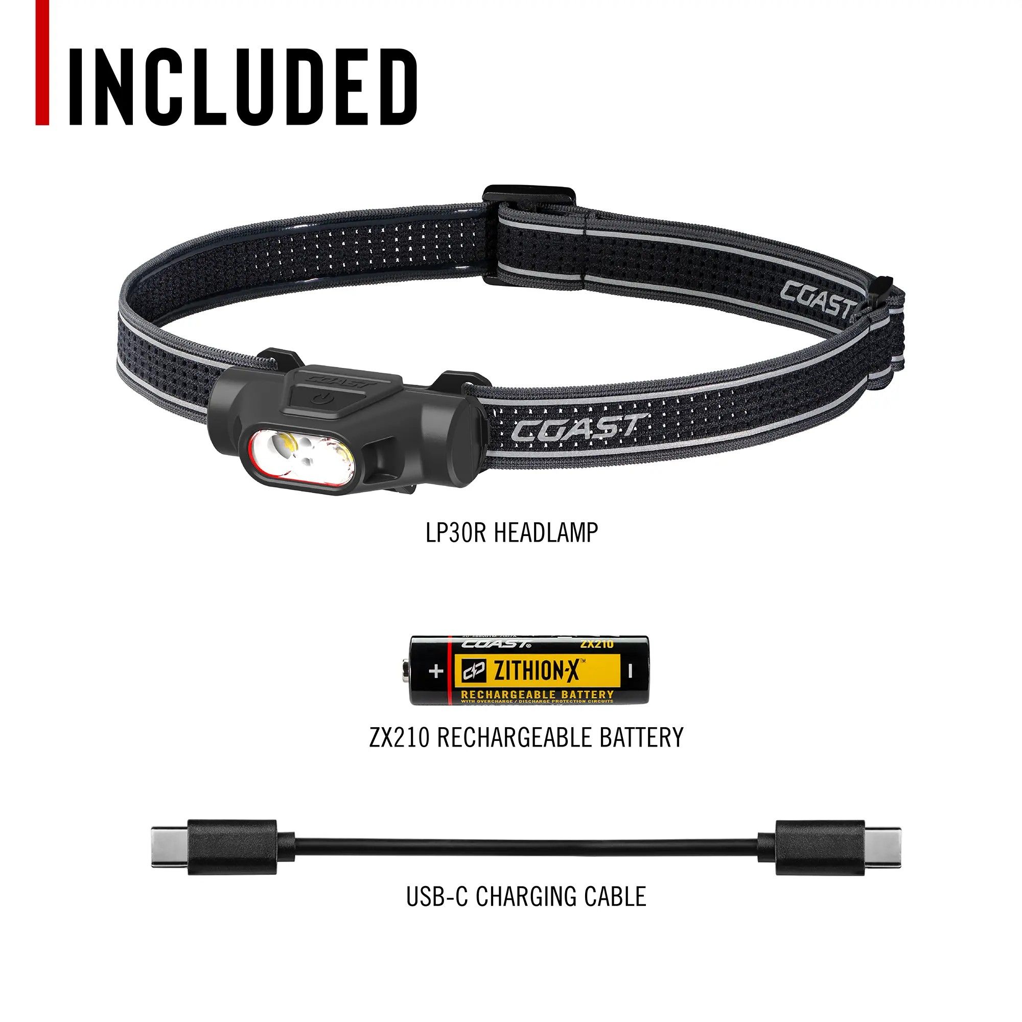 Coast LP30R otsalamppu, 1100 lumenia