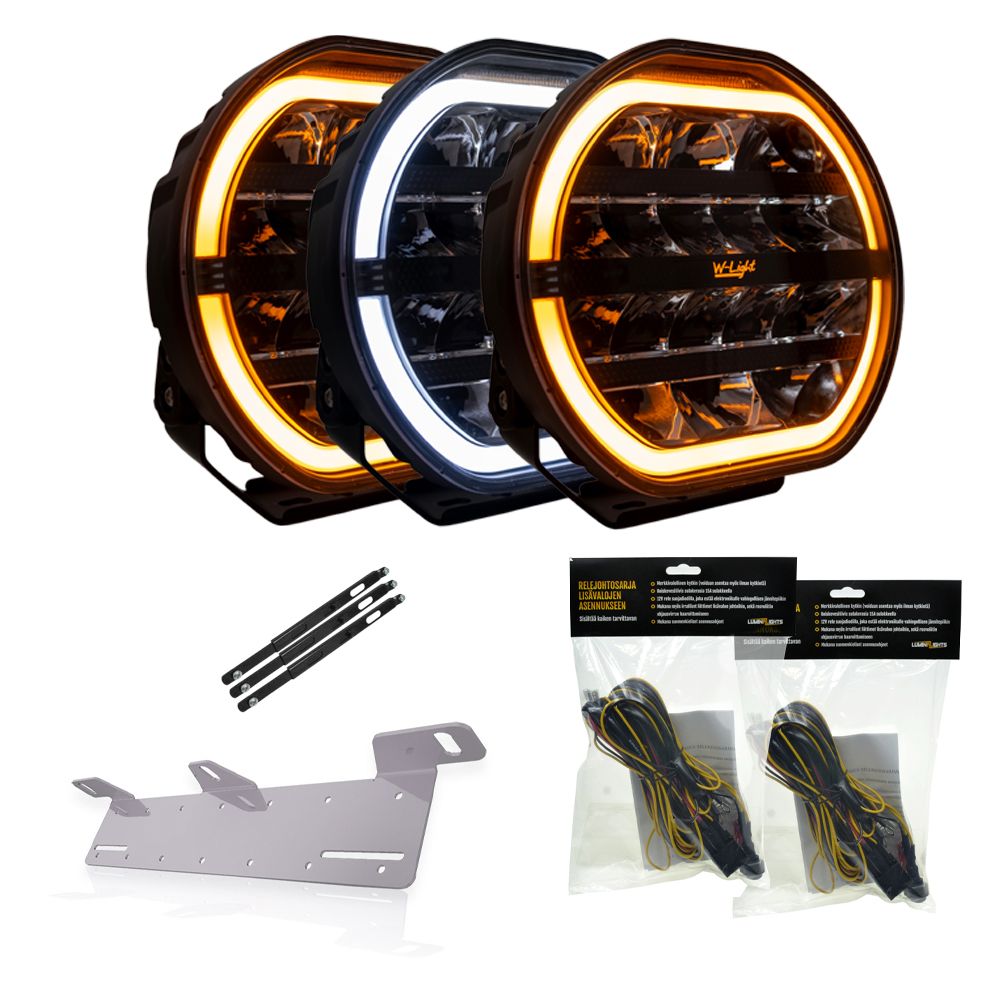 W-light Fury 9 LED-lisävalopaketti X3
