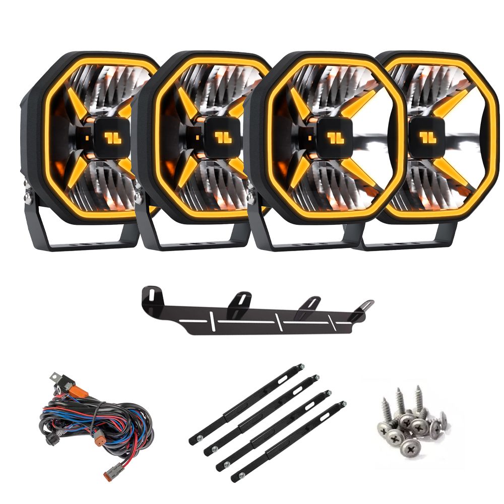 LED-Lisävalo LuminaLights Power X 6 x4