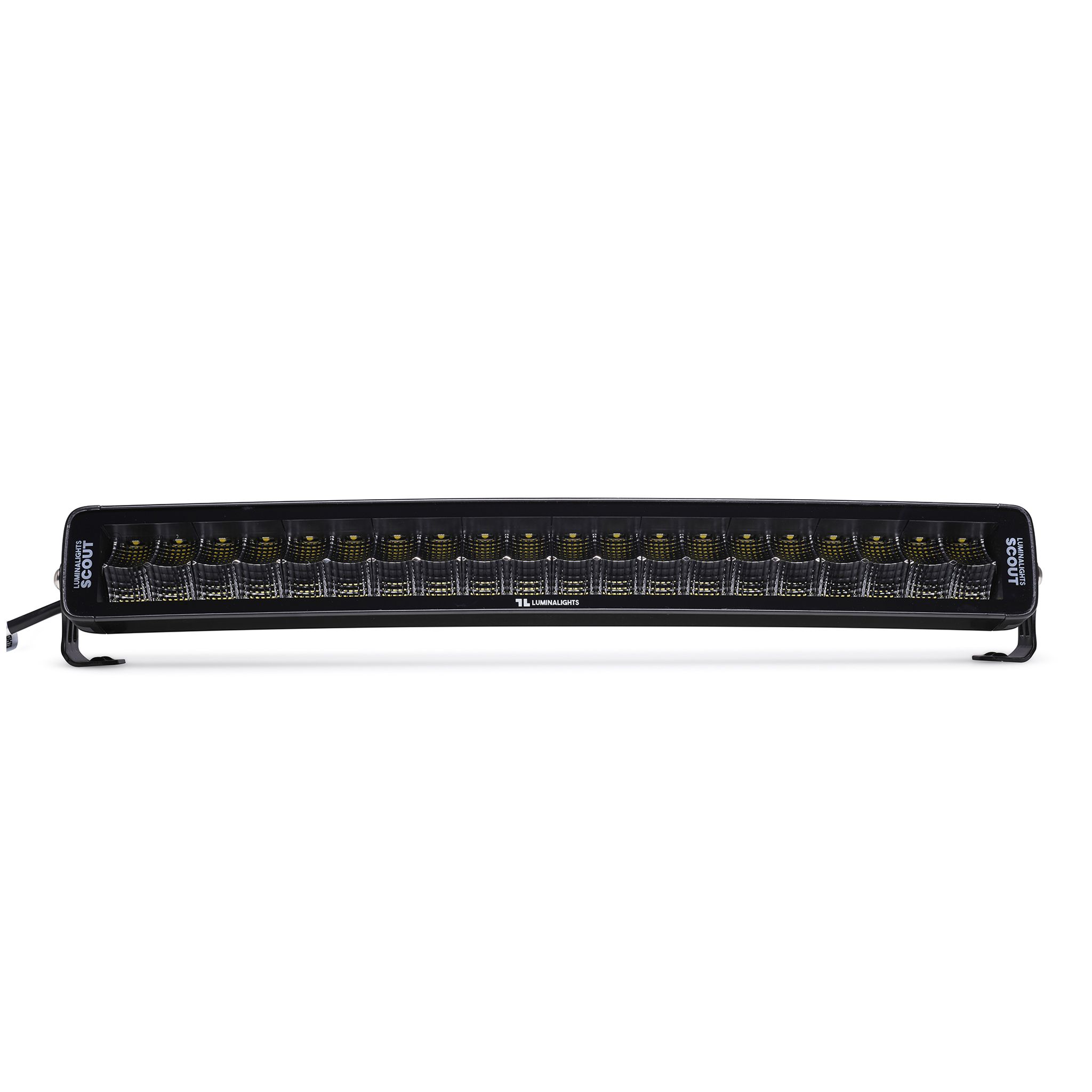 Työvalopaneeli LuminaLights Dark Work Dual 600 Curved LED – 561 mm Flood Beam