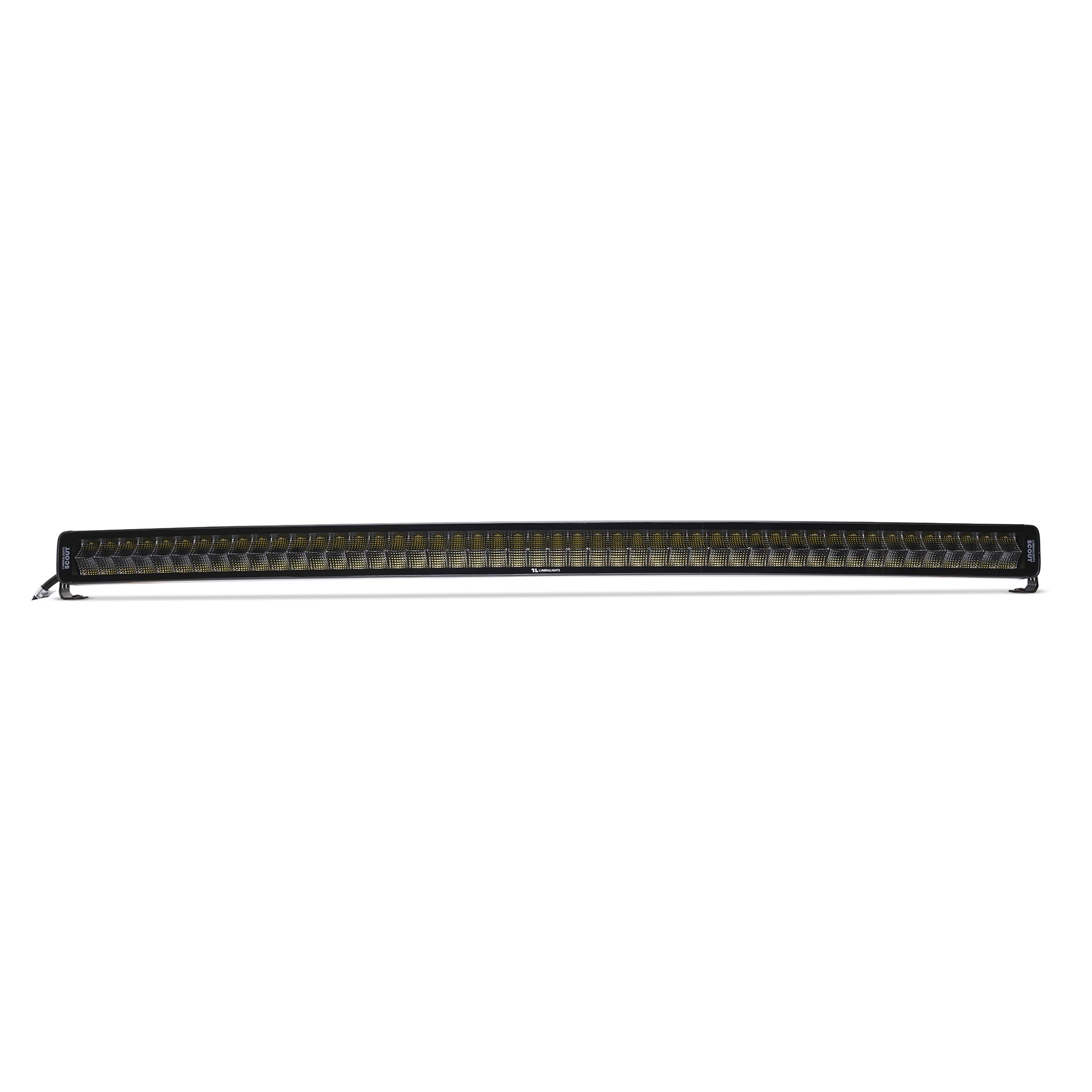 Työvalopaneeli LuminaLights Dark Work Dual 1250 Curved LED – 1280 mm Flood Beam