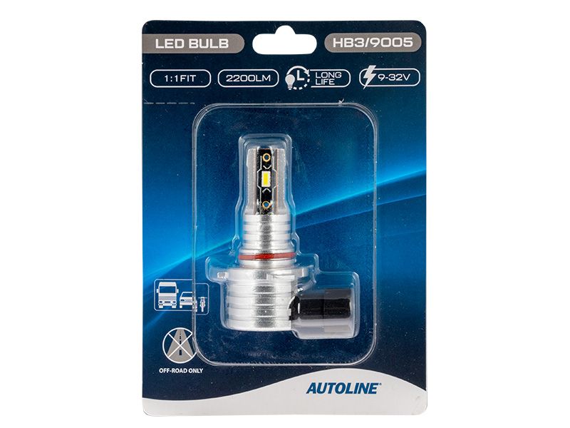 AUTOLINE DIRECT FIT LED-POLTTIMO HB3/9005 9-32V 2200LM