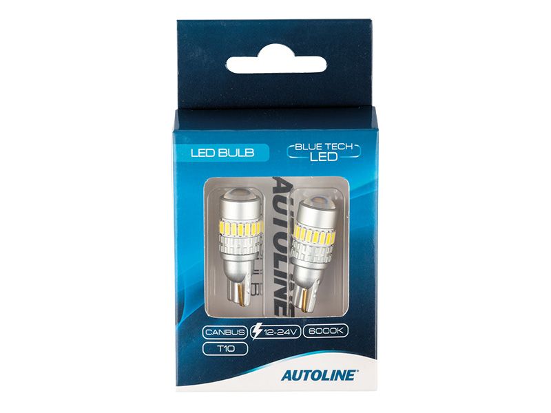 T10 Blue Tech LED-polttimopari, Autoline