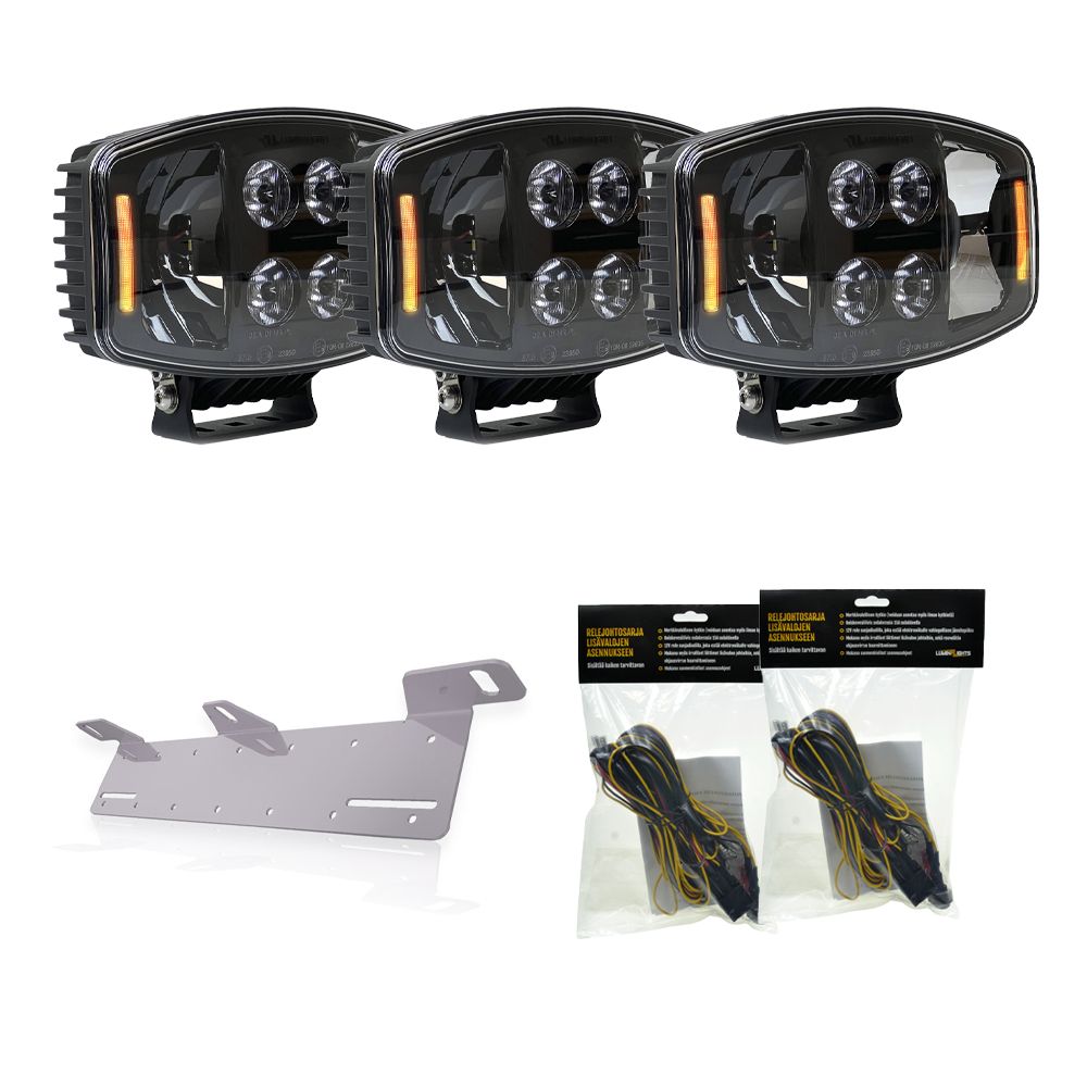 LuminaLights Hammer LED-lisävalopaketti x3