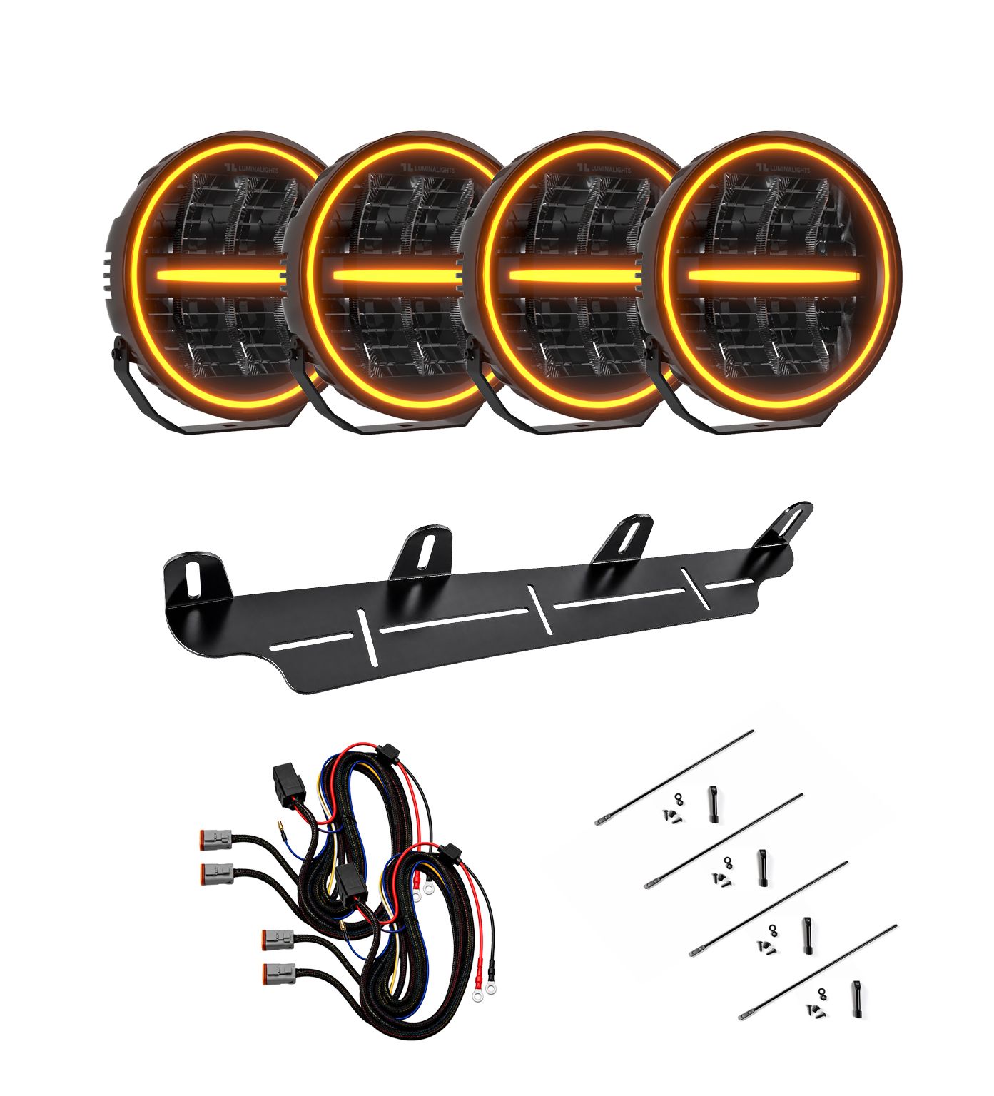 Lisävalopaketti LuminaLights Ninja 4 kpl Rivi 4