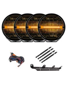 Lisävalopaketti Optibeam Elites 9" Heated 4-pack