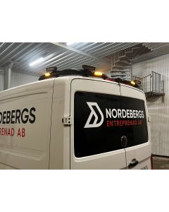 T-RACK VW Crafter H2 Compact 17- kattokameralla. Takimmainen kattokaari