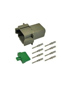 Deutsch DT 8-pin. 0,5 - 1,5mm2 liitinsarja uros/naaras