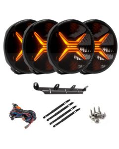LuminaLights Rebellion MAX 9" LED-lisävalo X4